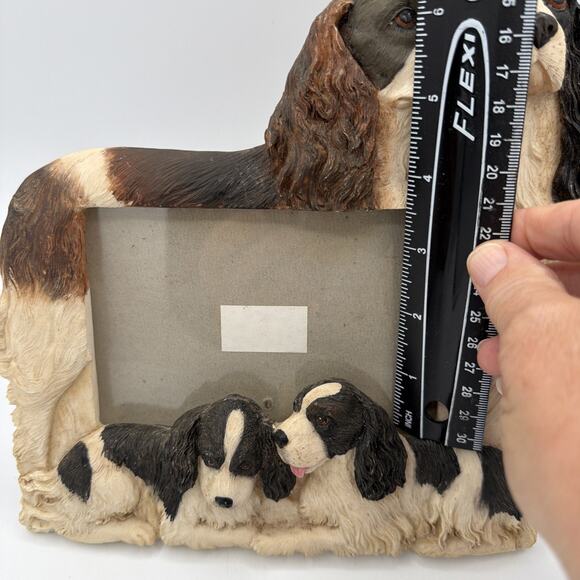 Springer Spaniel 3D Photo Picture Frame Hand Painted 4 X 6 Table Top Dog Family - Picture 7 of 10